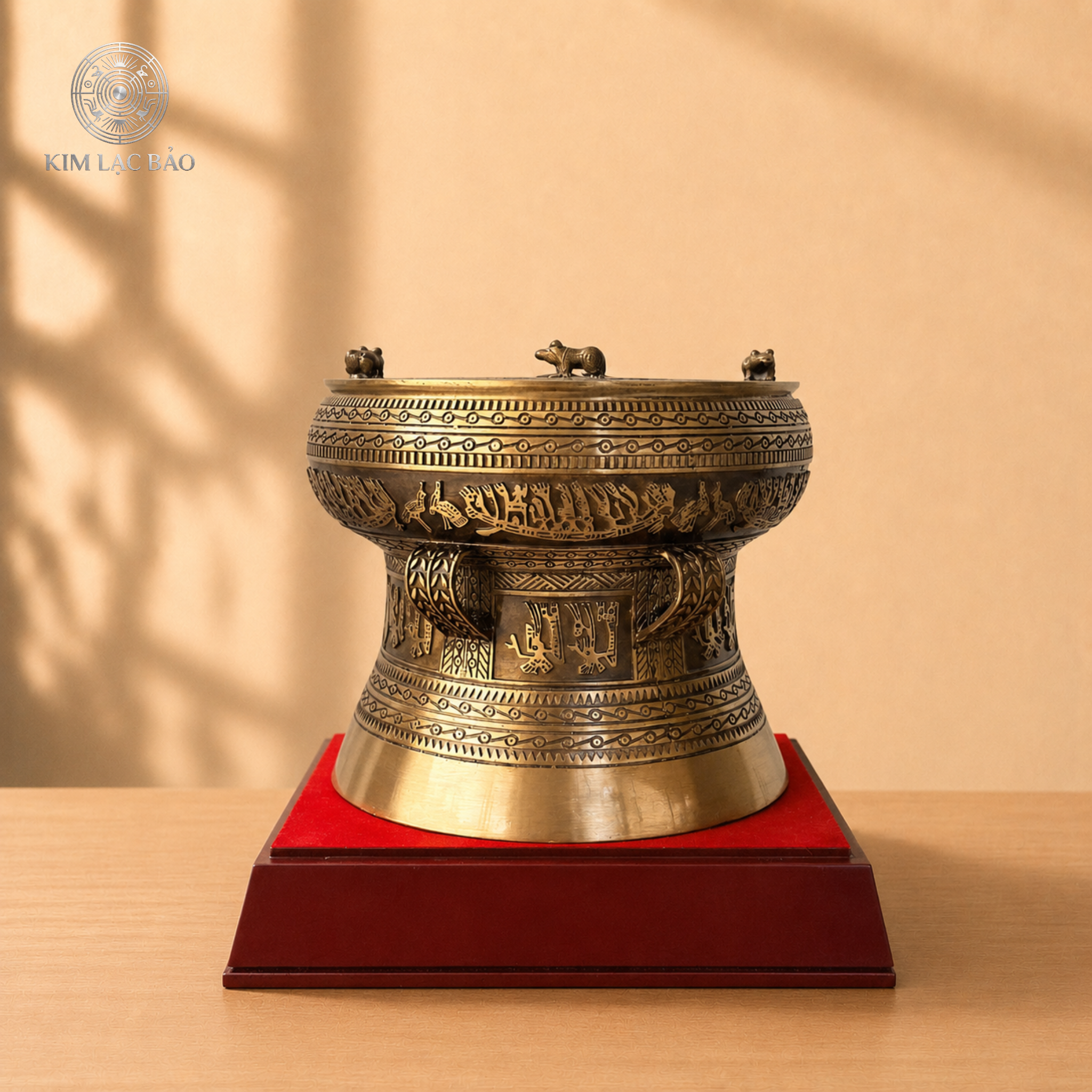 Quả trống đồng lưu niệm 10 cm