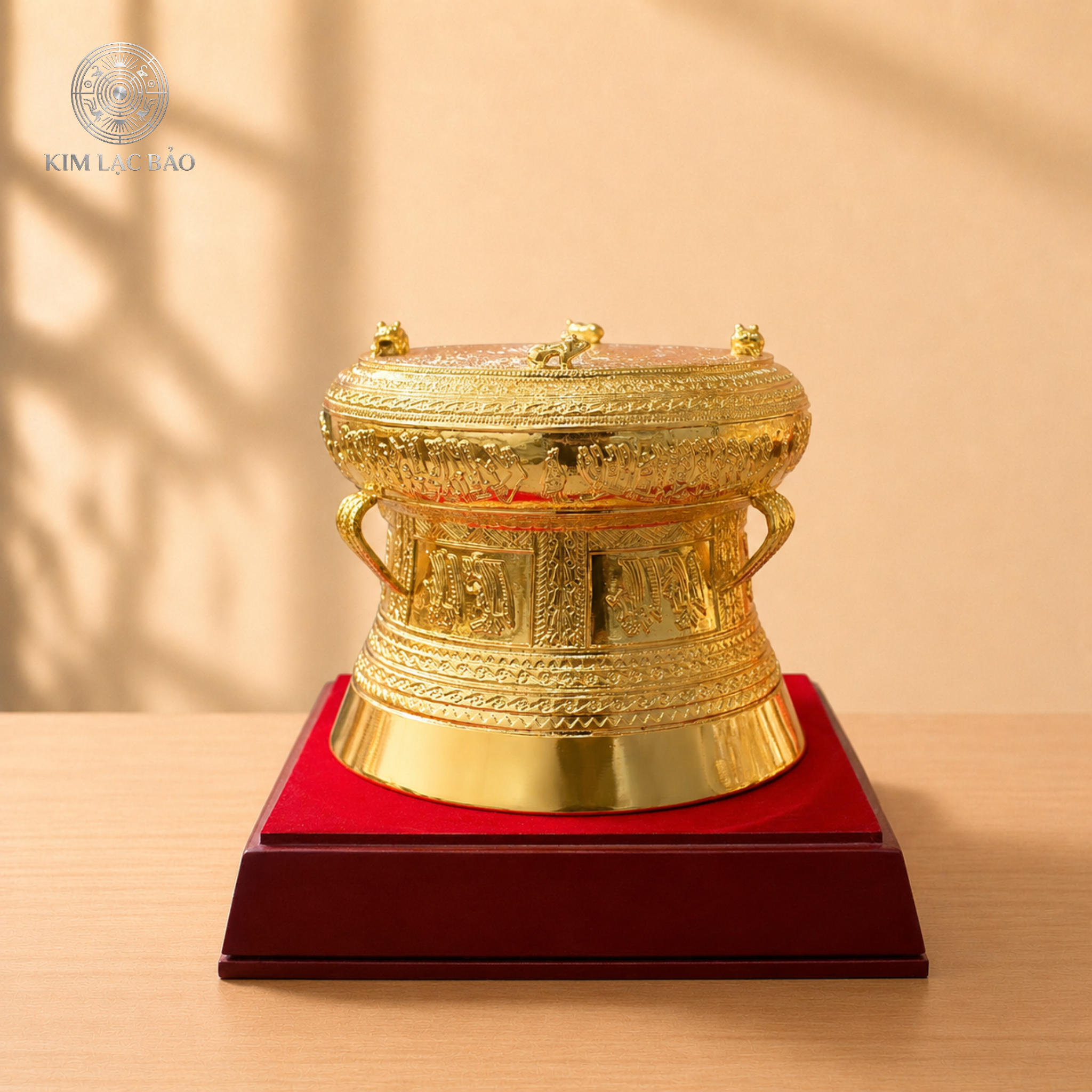 Quả trống đồng lưu niệm 30 cm
