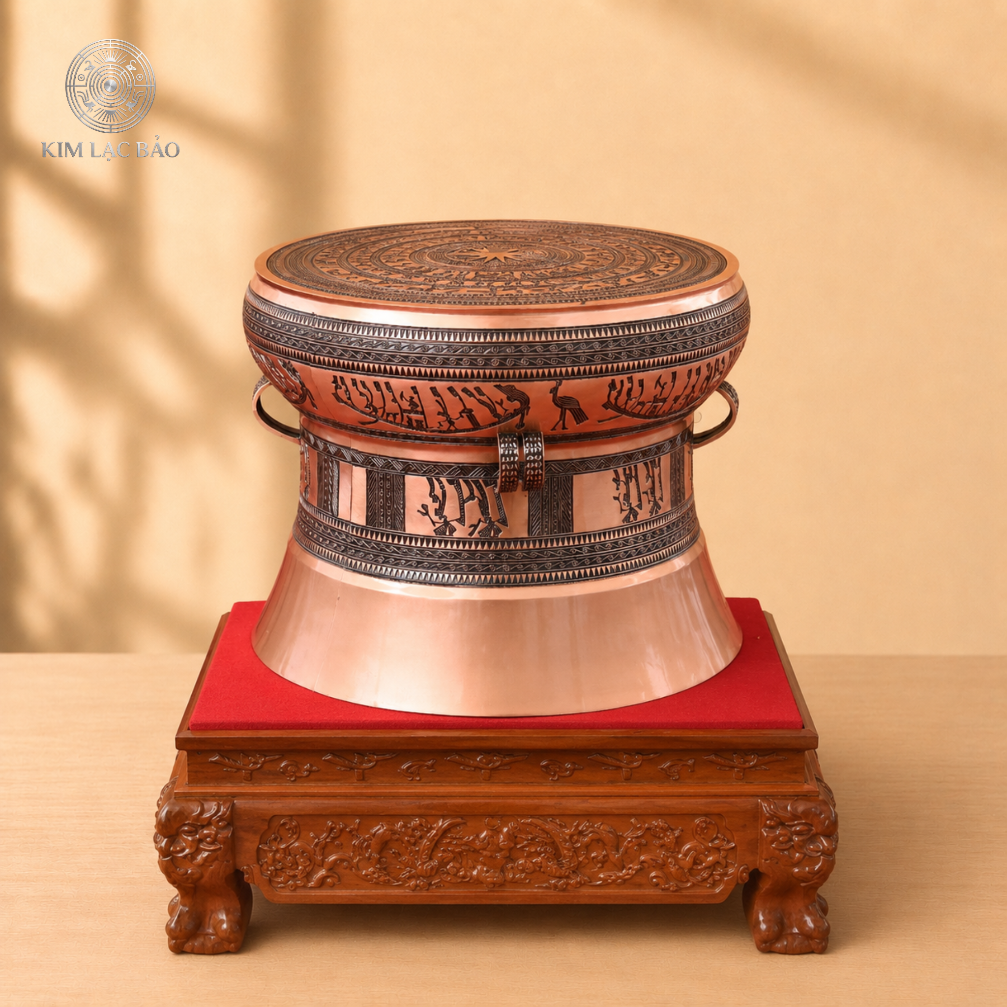 Quả trống đồng Ngọc Lũ 42 cm