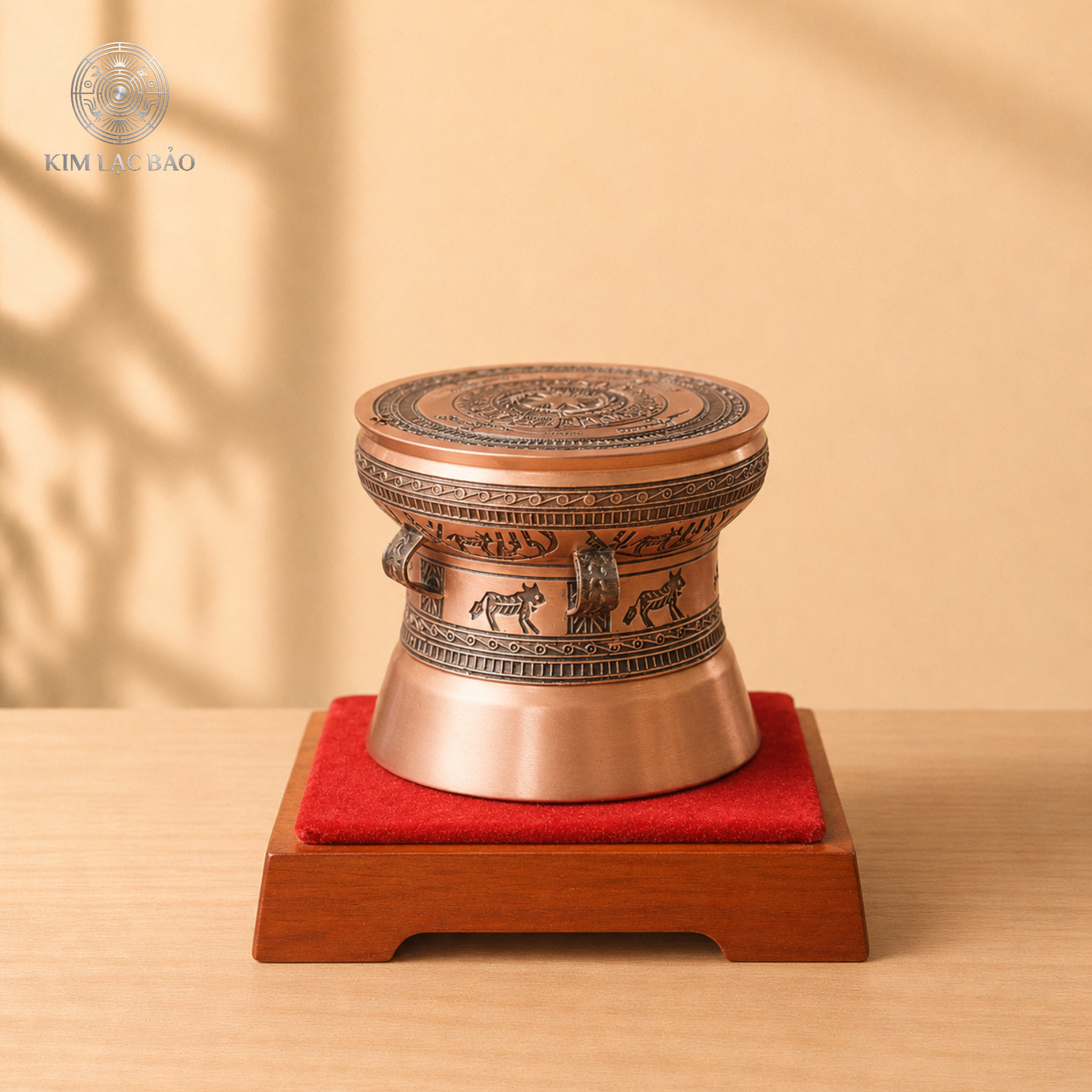Quả trống đồng lưu niệm 10 cm