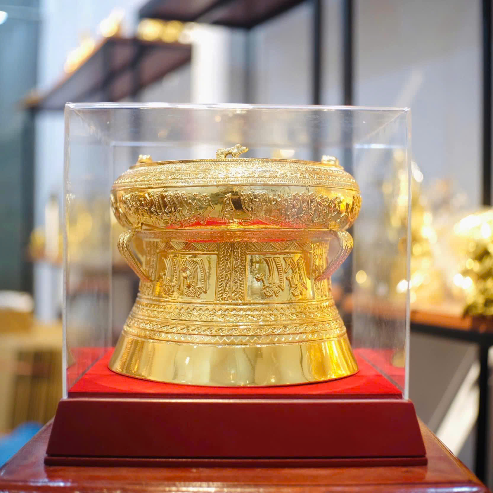 Quả trống đồng lưu niệm 30 cm
