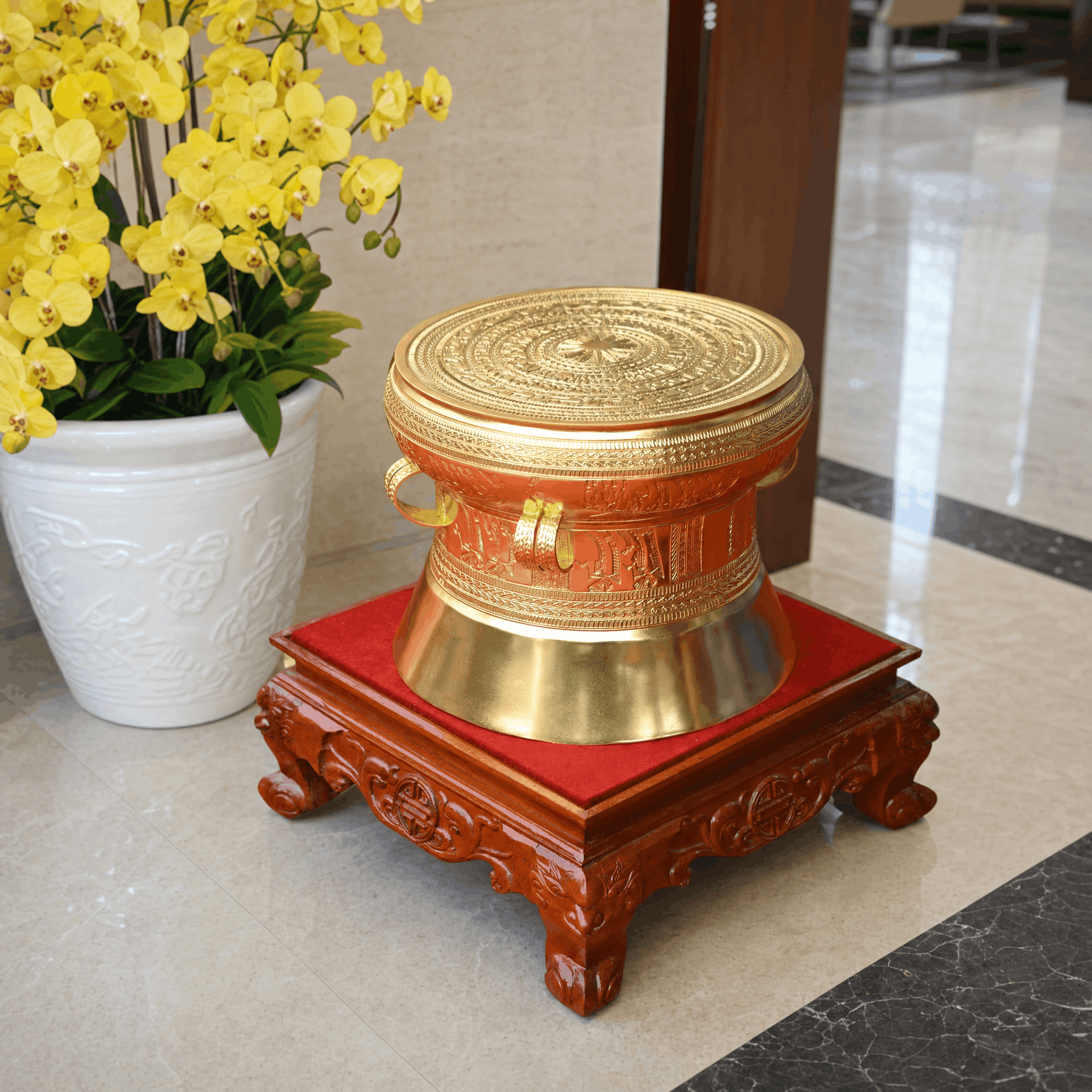 Quả trống đồng Ngọc Lũ 80 cm
